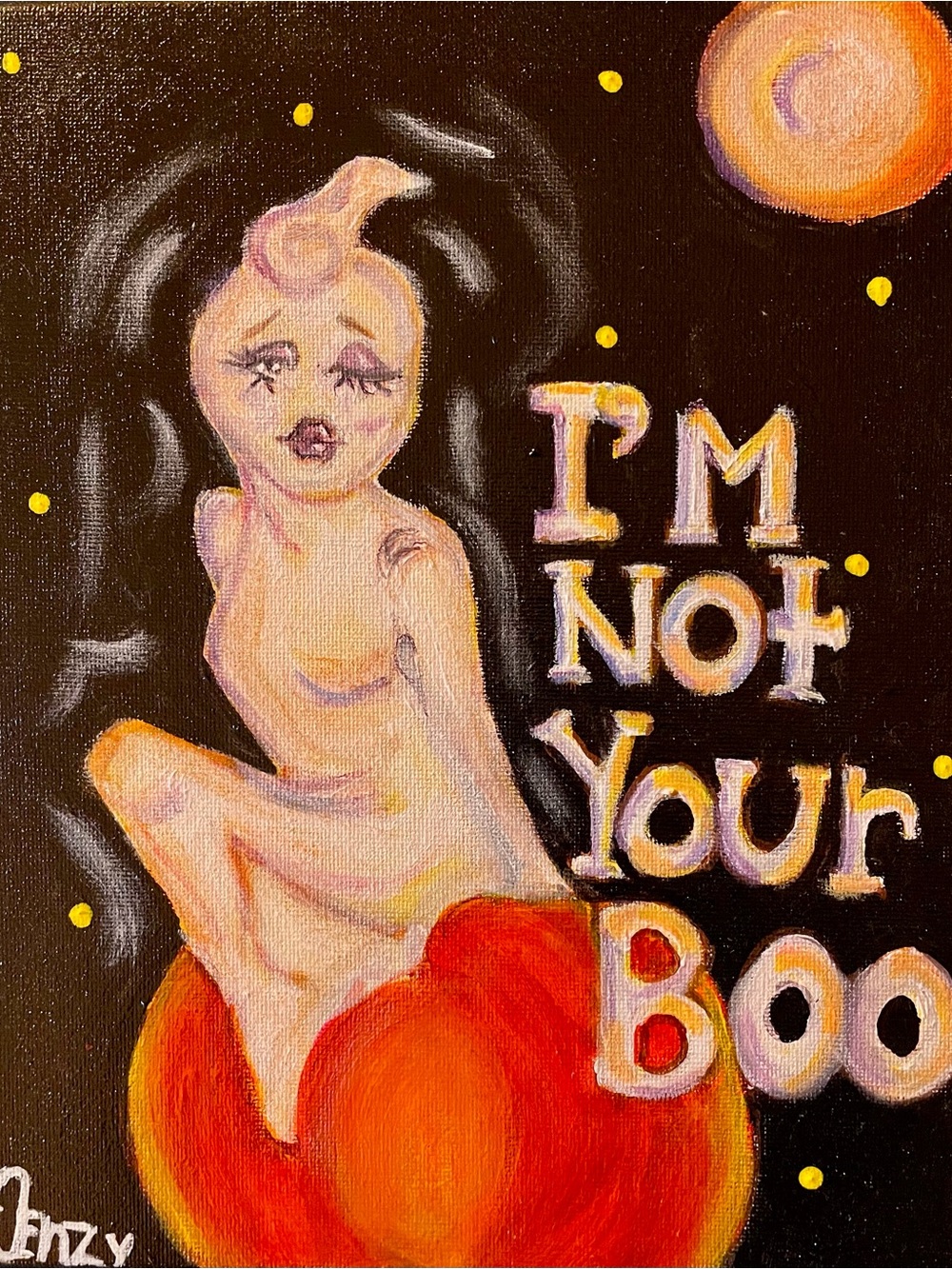 Halloween ghost art